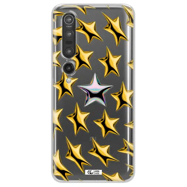 a group of gold stars Xiaomi Mi 10 Pro Clear TPU Case