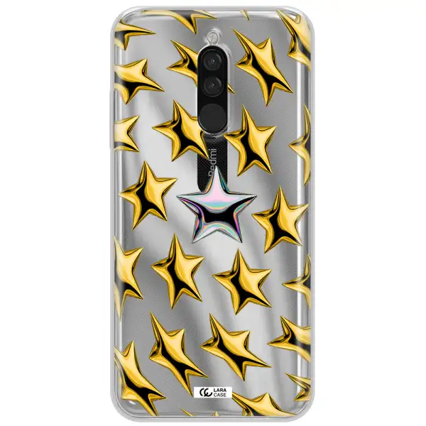 A Group Of Gold Stars Xiaomi Redmi 8 Clear Tpu Case