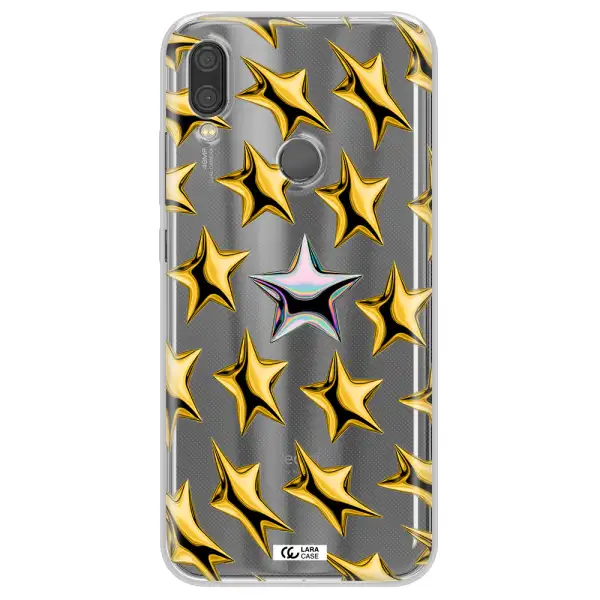 a group of gold stars Xiaomi Redmi Note 7 Clear TPU Case