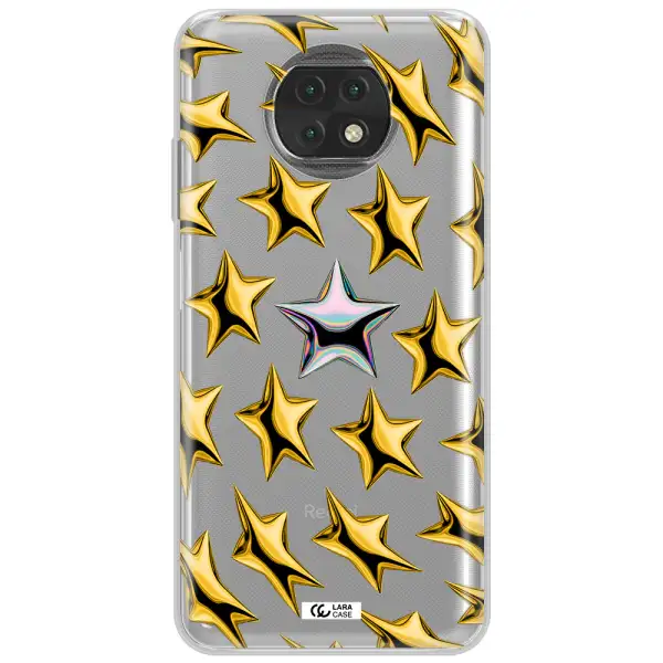 A Group Of Gold Stars Xiaomi Redmi Note 9T Clear Tpu Case