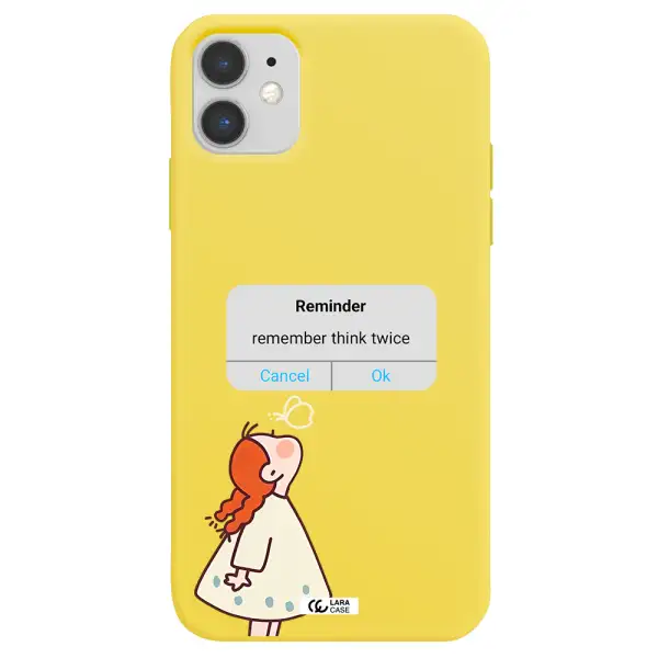 a screenshot of a phone Apple iPhone 11 Silicone canary yellow Case