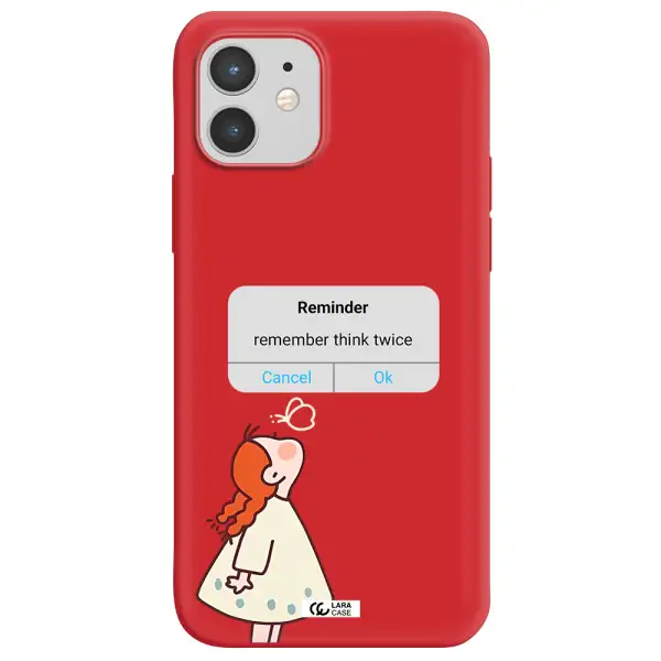 a screenshot of a phone Apple iPhone 12 mini Silicone Imperial Red Case