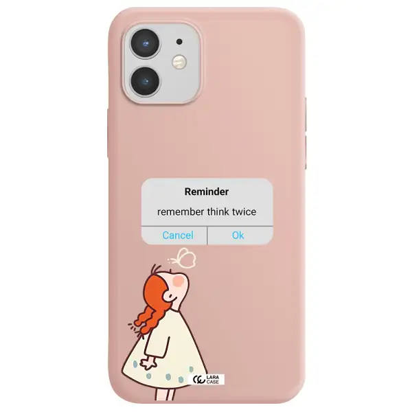 a screenshot of a phone Apple iPhone 12 Silicone pastel pink Case