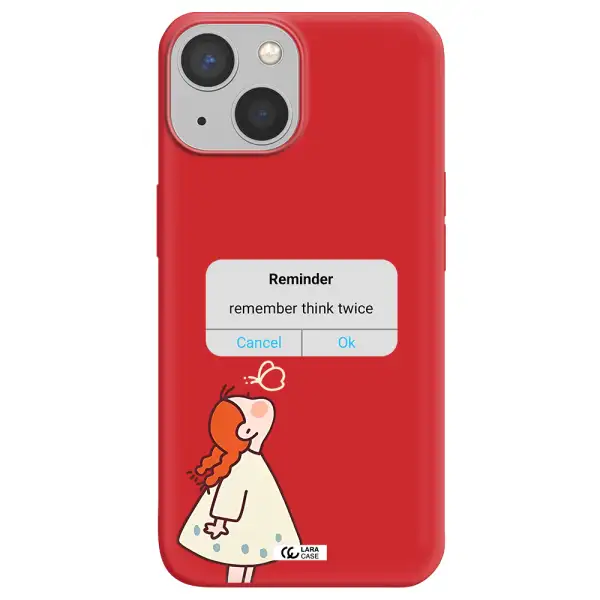 a screenshot of a phone Apple iPhone 13 mini Silicone Imperial Red Case