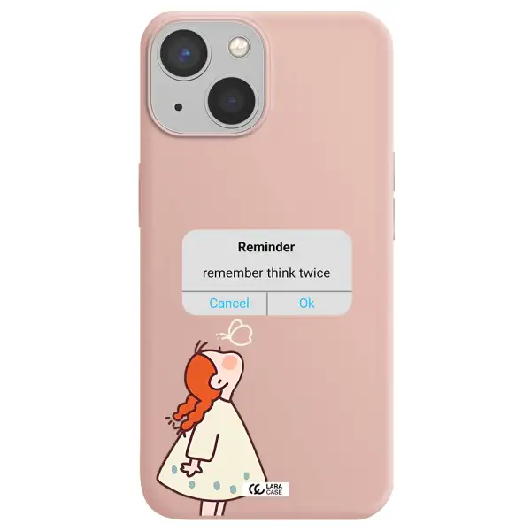 a screenshot of a phone Apple iPhone 13 mini Silicone pastel pink Case