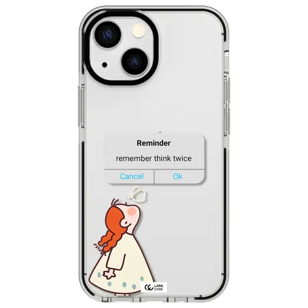 a screenshot of a phone Apple iPhone 15 Plus impact black border Case