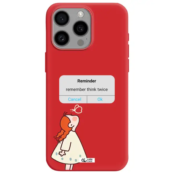 A Screenshot Of A Phone Apple Iphone 15 Pro Max Silicone Imperial Red Case
