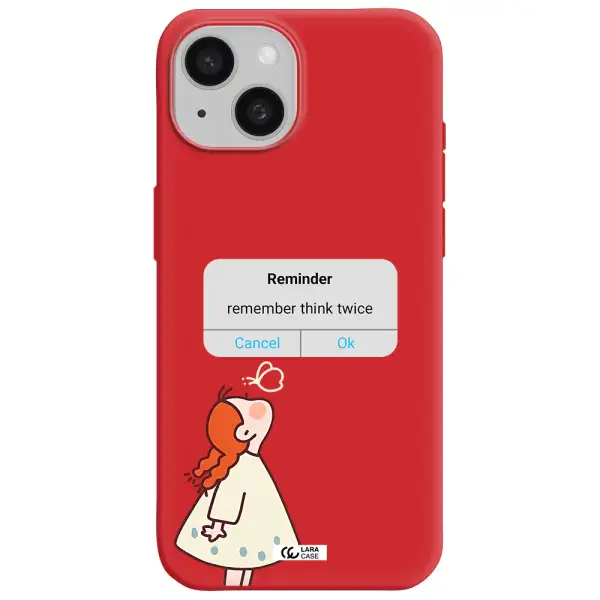 A Screenshot Of A Phone Apple Iphone 15 Silicone Imperial Red Case