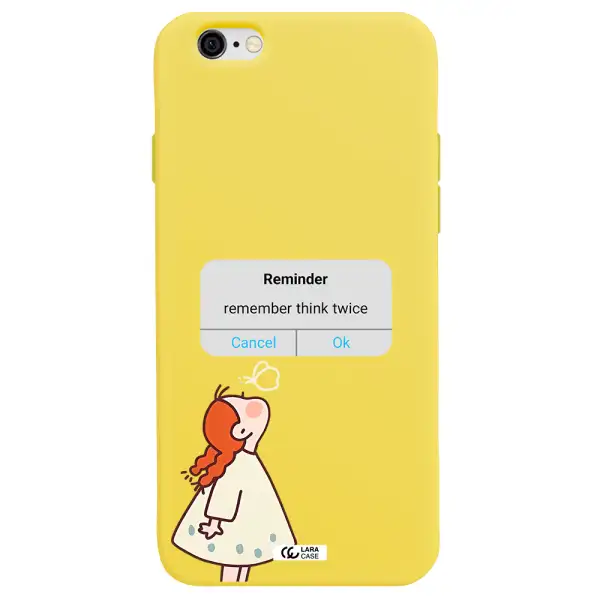 a screenshot of a phone Apple iPhone 6 Silicone canary yellow Case
