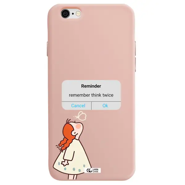 a screenshot of a phone Apple iPhone 6 Silicone pastel pink Case