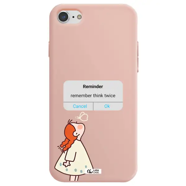 a screenshot of a phone Apple iPhone 7 Silicone pastel pink Case