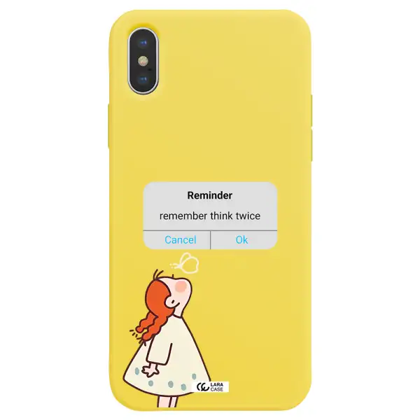 a screenshot of a phone Apple iPhone X Silicone canary yellow Case