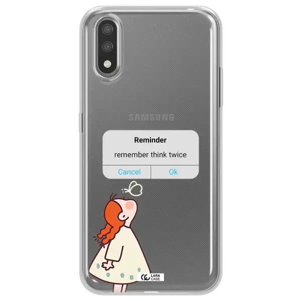 A Screenshot Of A Phone Samsung A01 Clear Tpu Case