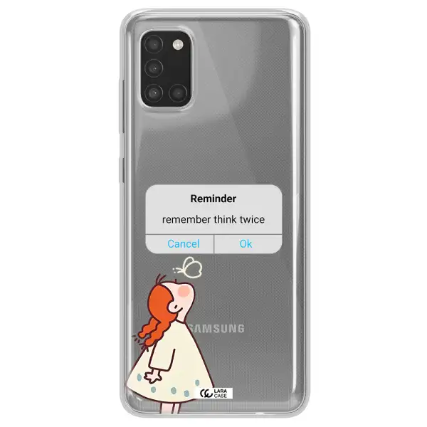 A Screenshot Of A Phone Samsung A31 Clear Tpu Case