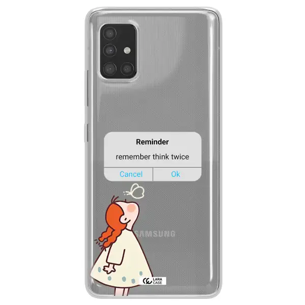 A Screenshot Of A Phone Samsung A51 Clear Tpu Case