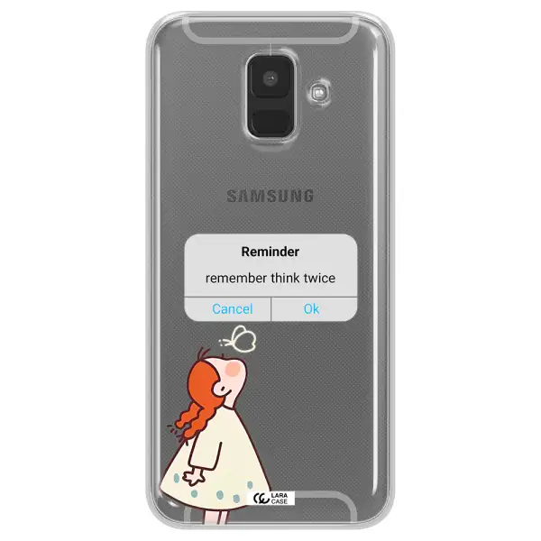 A Screenshot Of A Phone Samsung A6 Clear Tpu Case