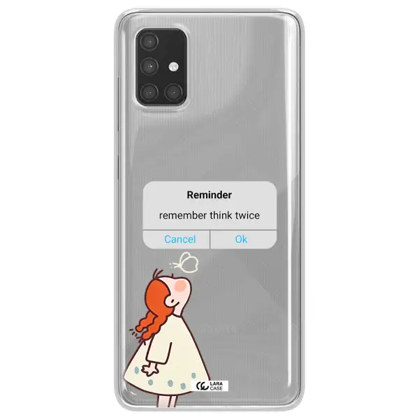 A Screenshot Of A Phone Samsung A71 Clear Tpu Case
