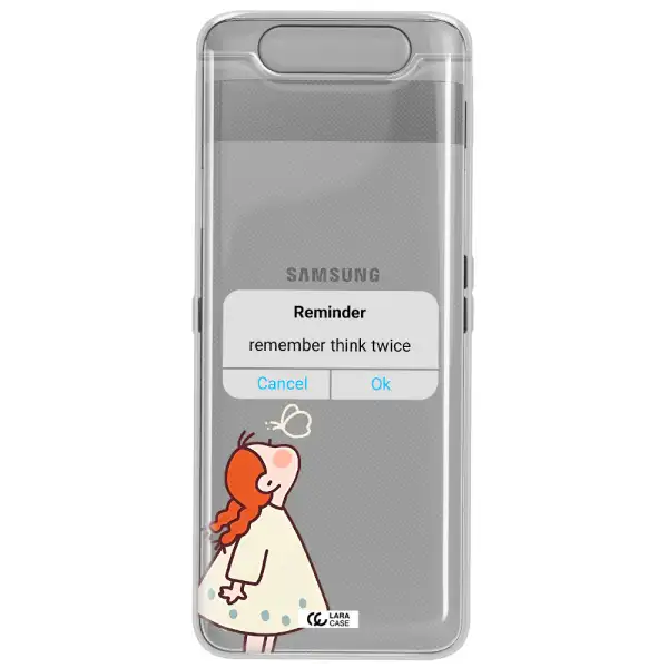 A Screenshot Of A Phone Samsung A80 Clear Tpu Case