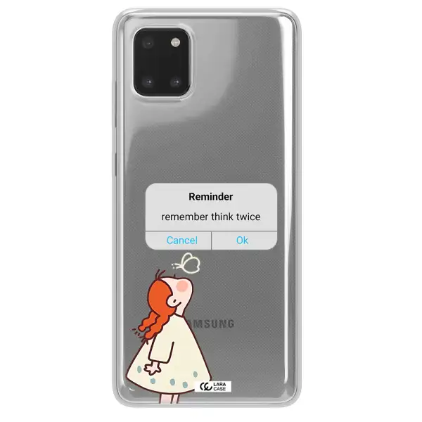 A Screenshot Of A Phone Samsung A81 Clear Tpu Case