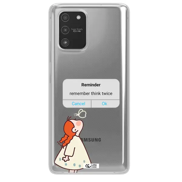 A Screenshot Of A Phone Samsung A91 Clear Tpu Case