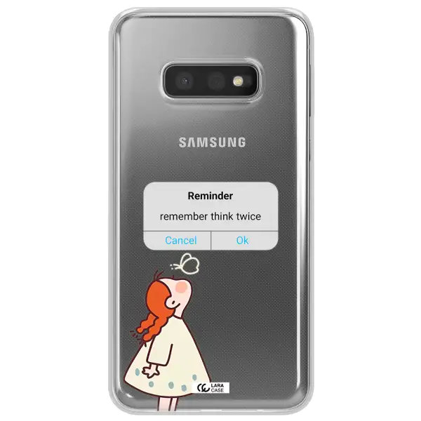 A Screenshot Of A Phone Samsung S10E Clear Tpu Case