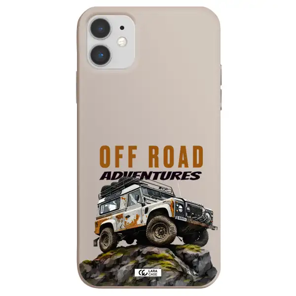 a car with rust on top Apple iPhone 11 Silicone Stone Case