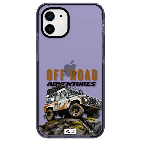 a car with rust on top Apple iPhone 12 impact Lilac Case
