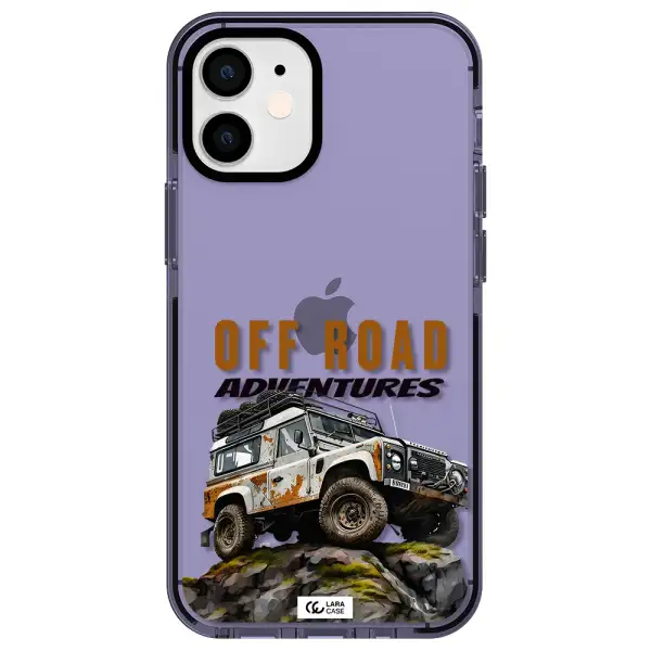 a car with rust on top Apple iPhone 12 mini impact Lilac Case