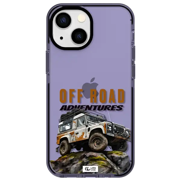 a car with rust on top Apple iPhone 13 mini impact Lilac Case