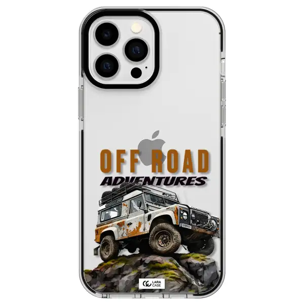 a car with rust on top Apple iPhone 13 Pro Max impact black border Case