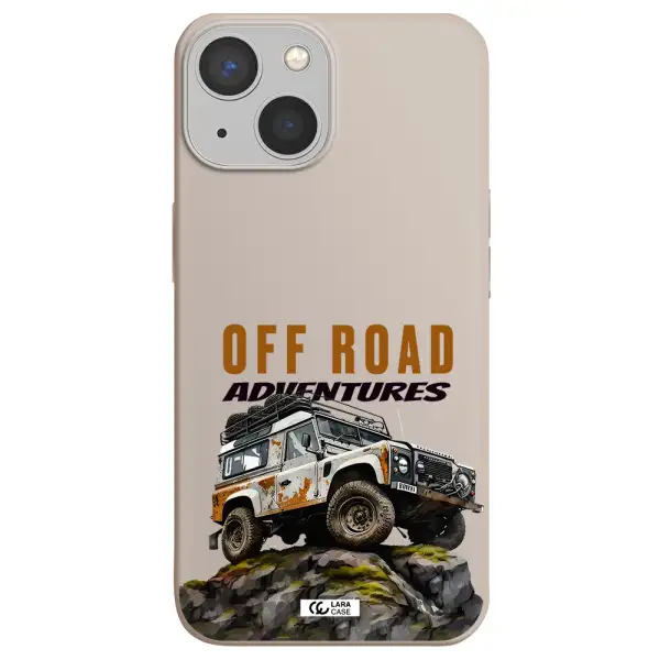 a car with rust on top Apple iPhone 13 Silicone Stone Case