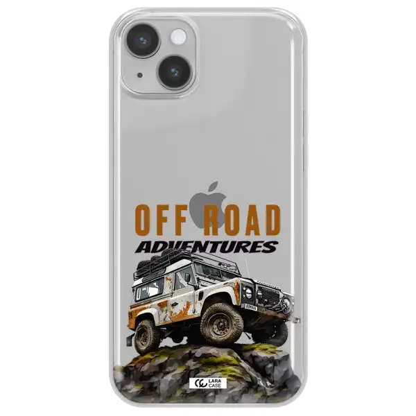 A Car With Rust On Top Apple Iphone 14 Clear Tpu Case
