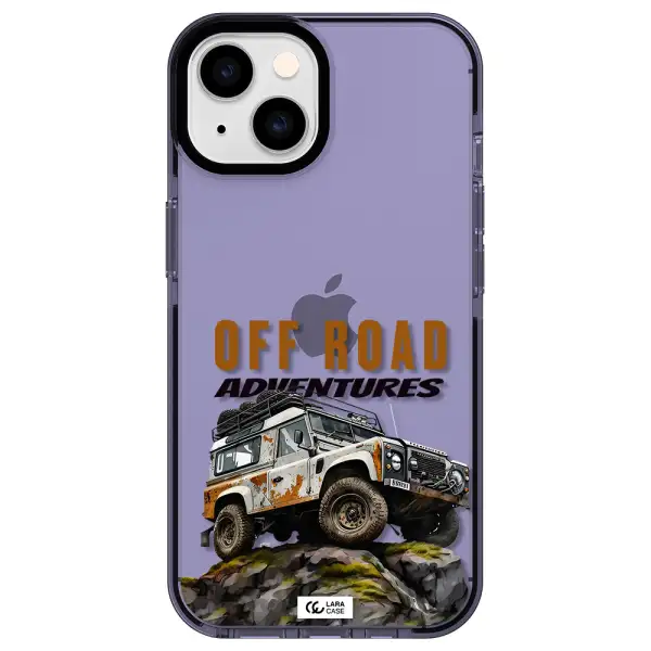 a car with rust on top Apple iPhone 14 impact Lilac Case
