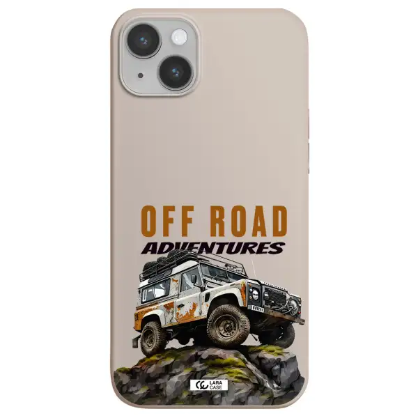 a car with rust on top Apple iPhone 14 plus Silicone Stone Case