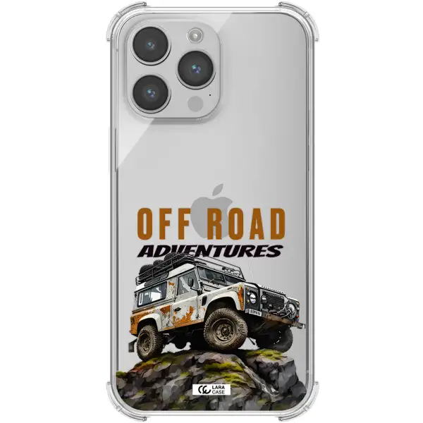a car with rust on top Apple iPhone 14 pro Clear PC Case