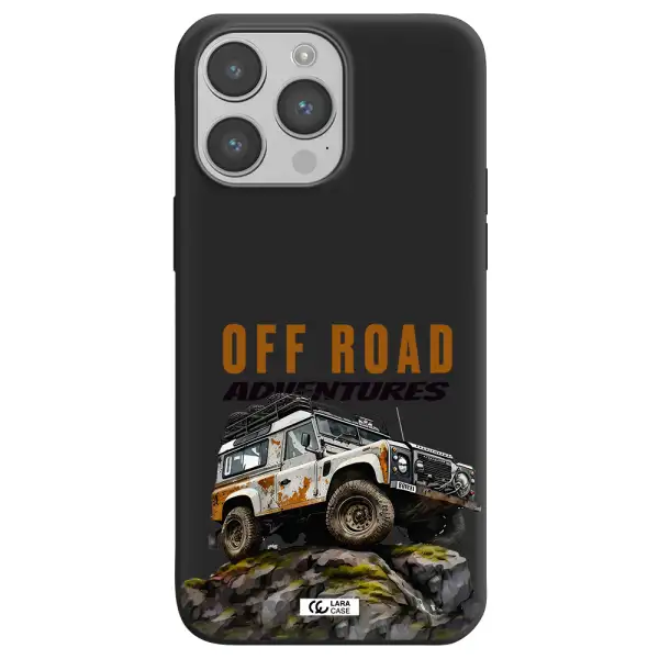 a car with rust on top Apple iPhone 14 pro Silicone black Case