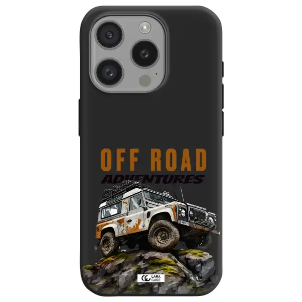 A Car With Rust On Top Apple Iphone 15 Pro Silicone Black Case