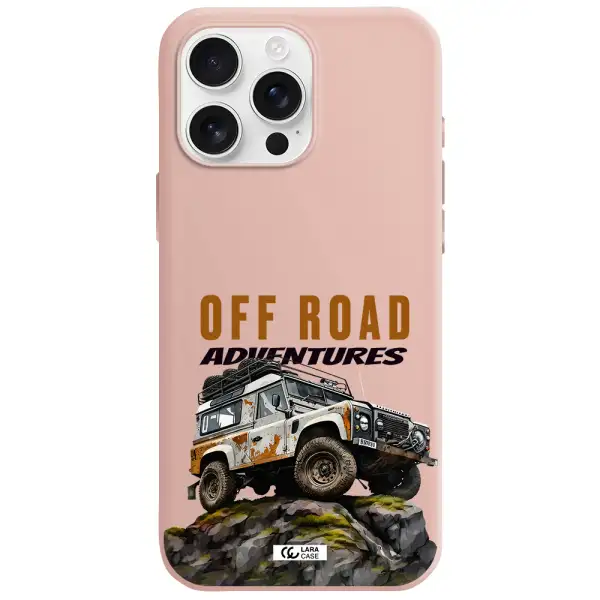 A Car With Rust On Top Apple Iphone 16 Pro Max Silicone Pastel Pink Case