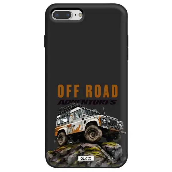 a car with rust on top Apple iPhone 7 plus Silicone black Case