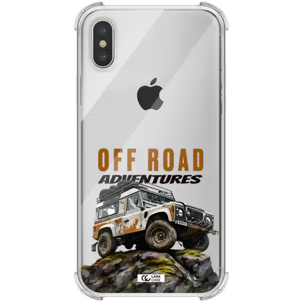 a car with rust on top Apple iPhone XS Clear PC Case