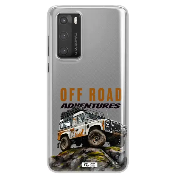 A Car With Rust On Top Huawei P40 Clear Tpu Case