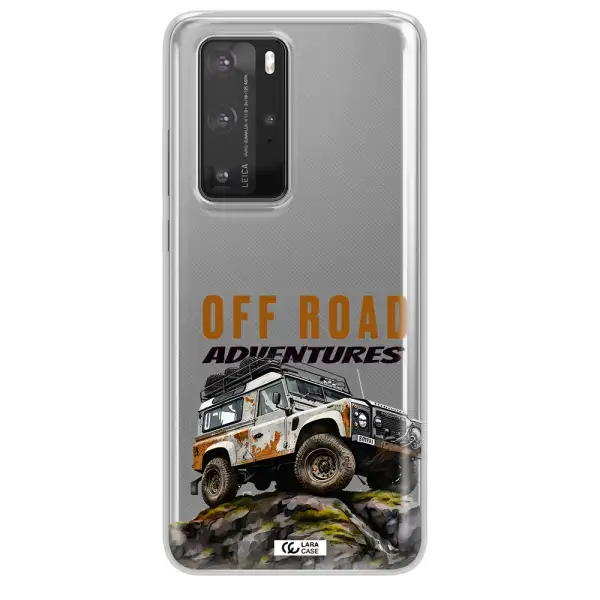 A Car With Rust On Top Huawei P40 Pro Clear Tpu Case
