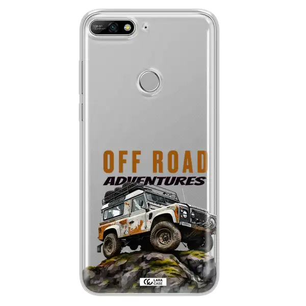 A Car With Rust On Top Huawei Y7 2018 Clear Tpu Case