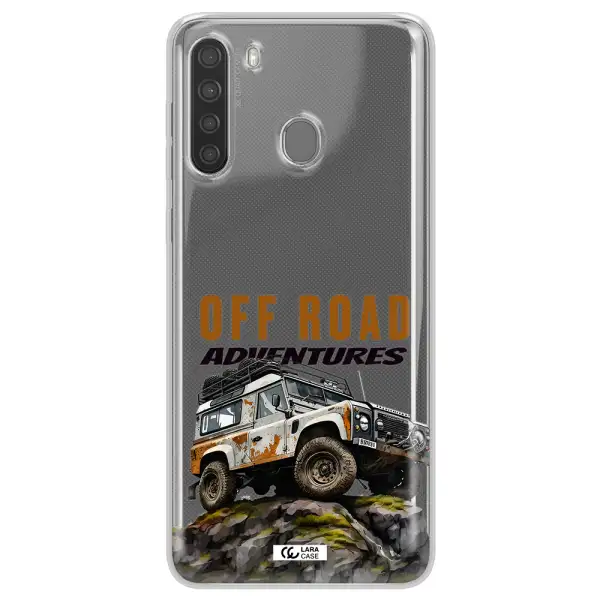 A Car With Rust On Top Samsung A21 Clear Tpu Case