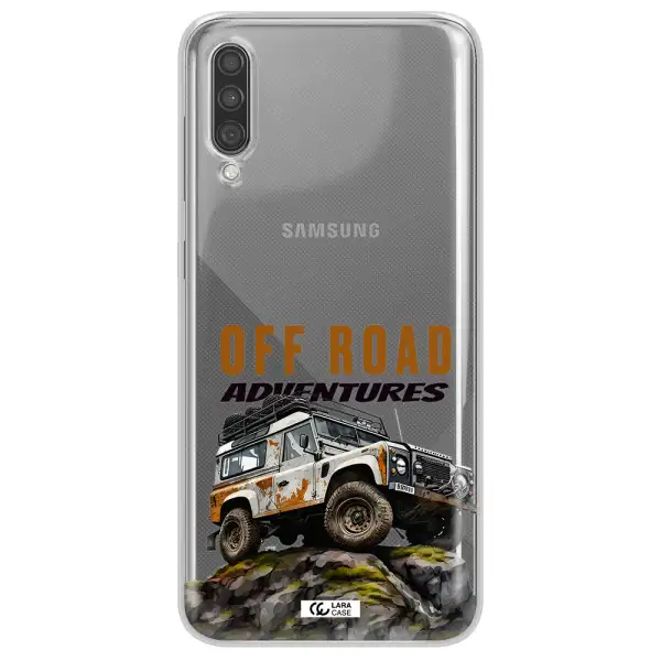 A Car With Rust On Top Samsung A30S Clear Tpu Case