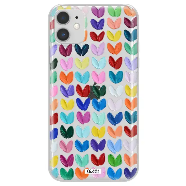 A Close Up Of A Color Palette Apple Iphone 11 Clear Tpu Case