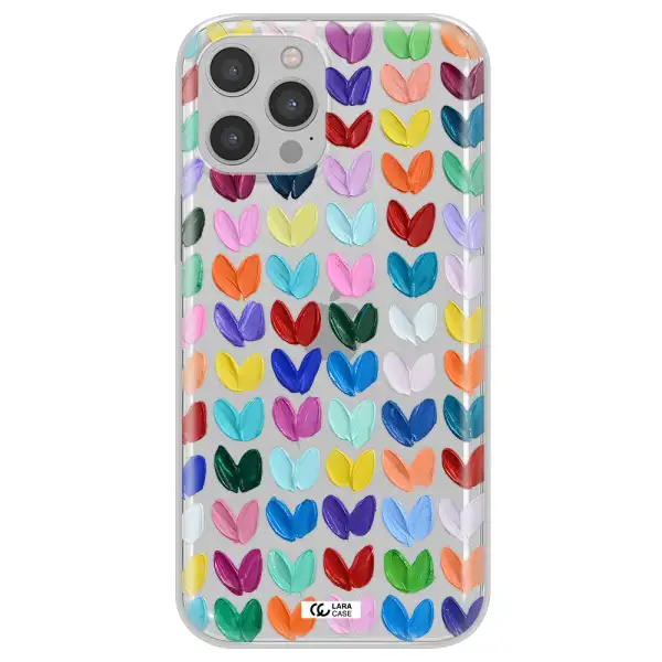 A Close Up Of A Color Palette Apple Iphone 12 Pro Max Clear Tpu Case