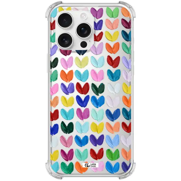A Close Up Of A Color Palette Apple Iphone 16 Pro Max Clear Pc Case