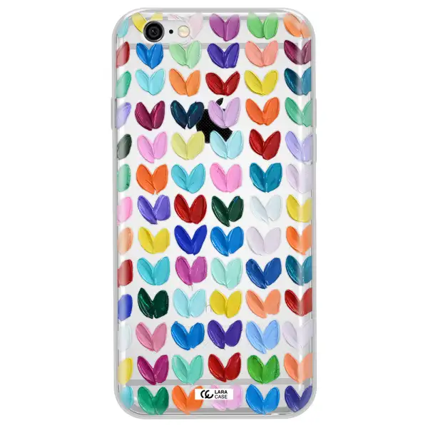 A Close Up Of A Color Palette Apple Iphone 6 Plus Clear Tpu Case