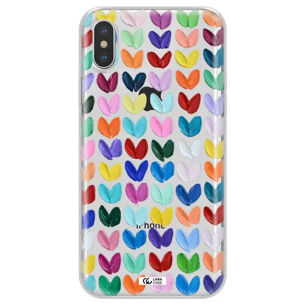 A Close Up Of A Color Palette Apple Iphone Xs Max Clear Tpu Case